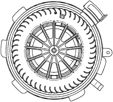 Interior Blower - AB 89 000P MAHLE