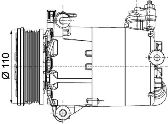 Compressor, air conditioning - ACP 1357 000P MAHLE