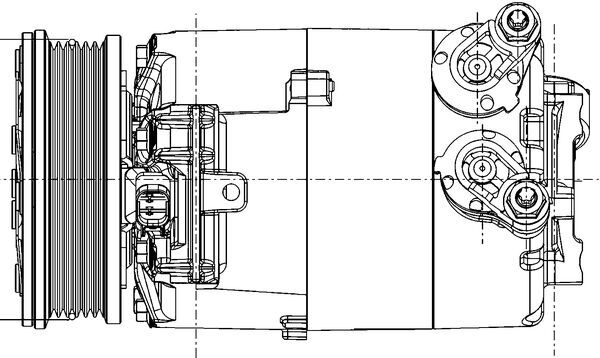 Compressor, air conditioning - ACP 1357 000P MAHLE