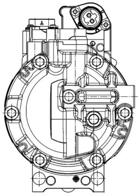 kompresorius, oro kondicionierius - ACP 1453 000P MAHLE