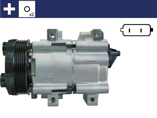 Compressor, air conditioning - ACP 153 000S MAHLE