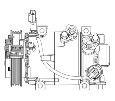 Compressor, air conditioning - ACP 629 000P MAHLE