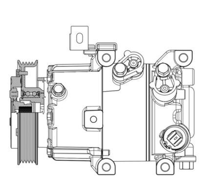 Compressor, air conditioning - ACP 631 000P MAHLE