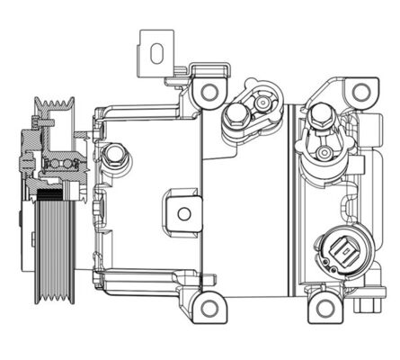 Compressor, air conditioning - ACP 631 000P MAHLE