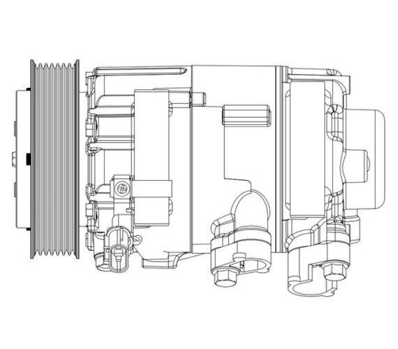 Compressor, air conditioning - ACP 632 000P MAHLE