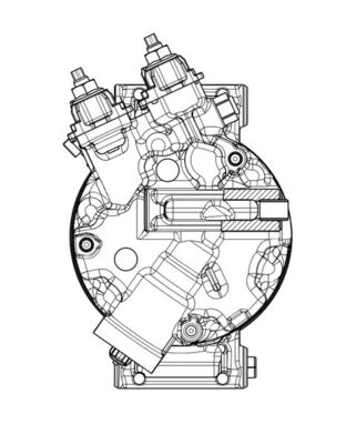 Compressor, air conditioning - ACP 654 000P MAHLE