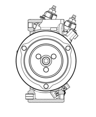 Compressor, air conditioning - ACP 654 000P MAHLE