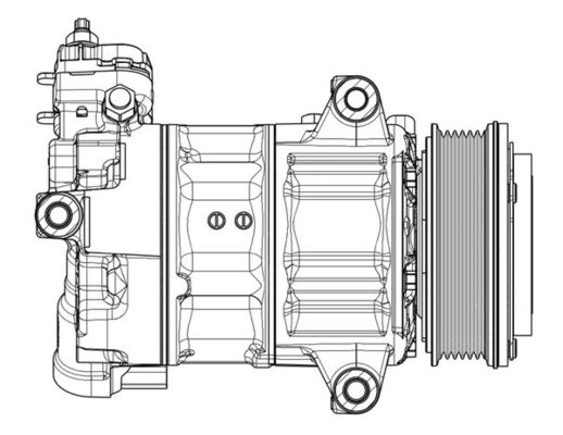 Compressor, air conditioning - ACP 654 000P MAHLE