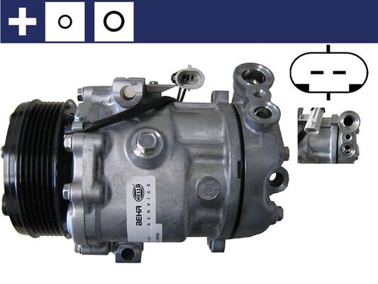 Compressor, air conditioning - ACP 83 000S MAHLE