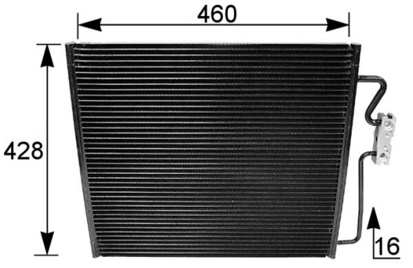 Condensatore, Climatizzatore - AC 154 001S MAHLE