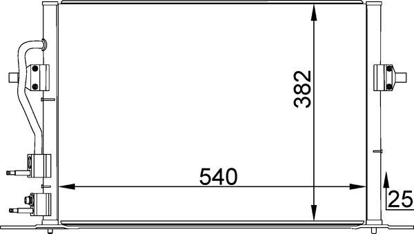 Kondensator, Klimaanlage - AC 158 000S MAHLE