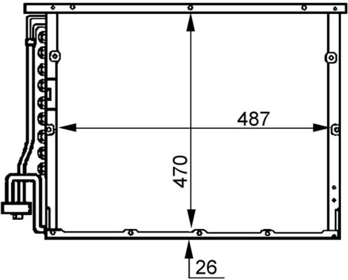Condenser, air conditioning - AC 179 000S MAHLE