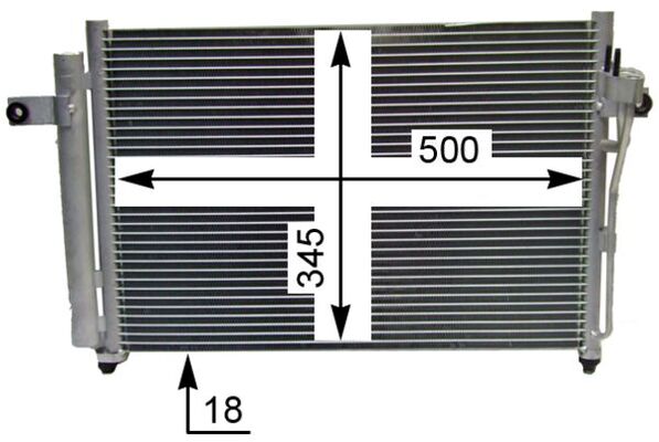 Condensatore, Climatizzatore - AC 417 000S MAHLE