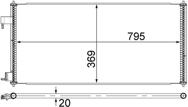 Condensatore, Climatizzatore - AC 689 000S MAHLE