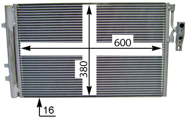 Condenser, air conditioning - AC 778 000S MAHLE