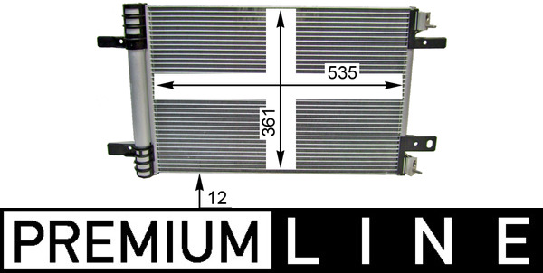 Condensatore, Climatizzatore - AC 886 000P MAHLE