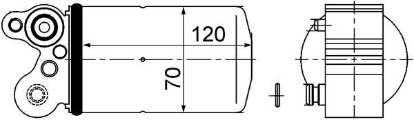Dryer, air conditioning - AD 101 000S MAHLE