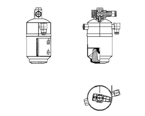 Dryer, air conditioning - AD 109 000S MAHLE