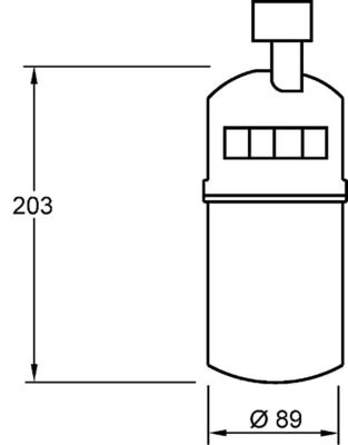 Dryer, air conditioning - AD 275 000S MAHLE