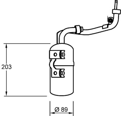 Dryer, air conditioning - AD 277 000S MAHLE
