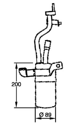 Dryer, air conditioning - AD 279 000P MAHLE