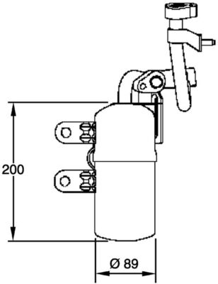 Dryer, air conditioning - AD 280 000P MAHLE