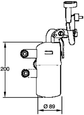 Dryer, air conditioning - AD 281 000P MAHLE