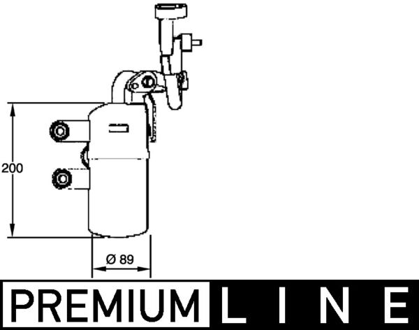 Essiccatore, Climatizzatore - AD 281 000P MAHLE