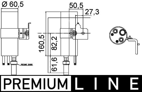 Essiccatore, Climatizzatore - AD 290 000P MAHLE