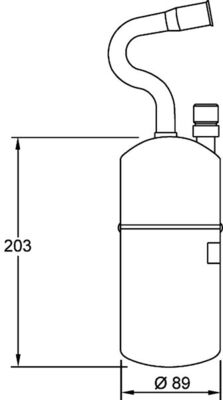 Dryer, air conditioning - AD 34 000S MAHLE