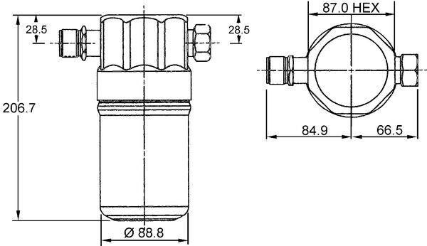 Essiccatore, Climatizzatore - AD 36 000S MAHLE