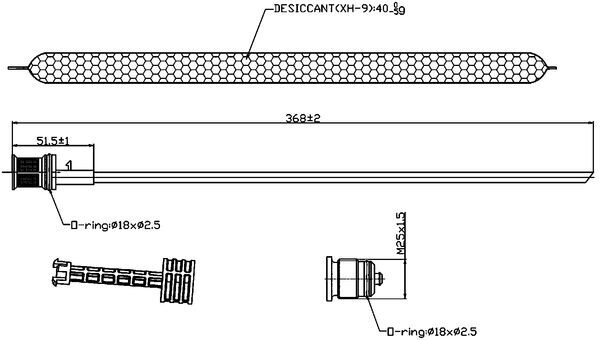 Dryer, air conditioning - AD 89 000S MAHLE