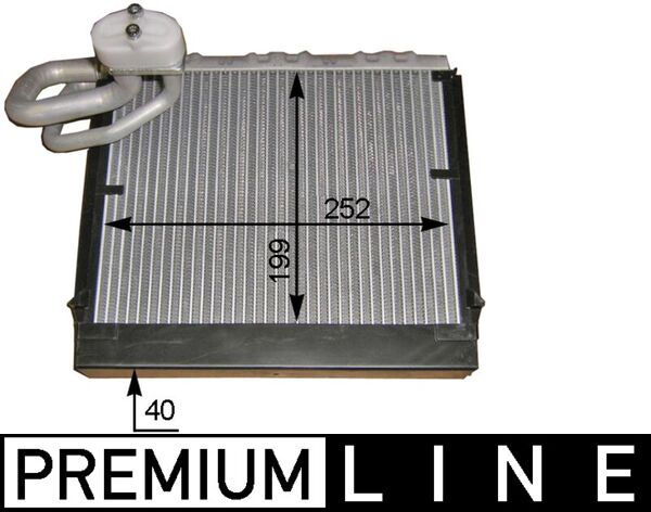 Evaporator, air conditioning - AE 106 000P MAHLE