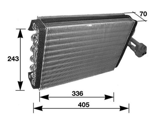 Evaporator, air conditioning - AE 36 000S MAHLE