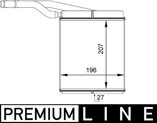 Heat Exchanger, interior heating - AH 143 000P MAHLE