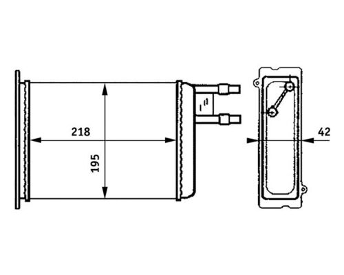 Heat Exchanger, interior heating - AH 147 000S MAHLE