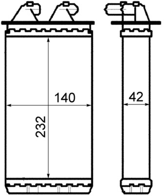 Heat Exchanger, interior heating - AH 149 000S MAHLE