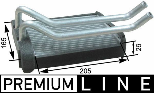 Scambiatore calore, Riscaldamento abitacolo - AH 174 000P MAHLE