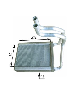 Heat Exchanger, interior heating - AH 175 000P MAHLE