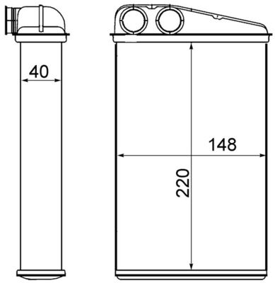 Heat Exchanger, interior heating - AH 17 000S MAHLE
