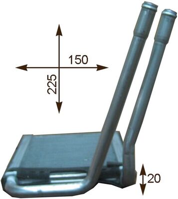 Heat Exchanger, interior heating - AH 202 000P MAHLE