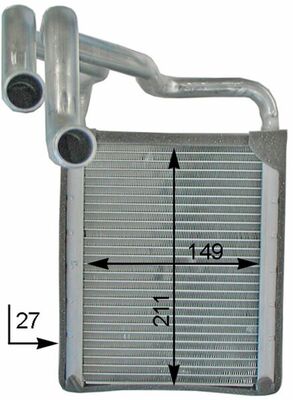 Scambiatore calore, Riscaldamento abitacolo - AH 203 000P MAHLE