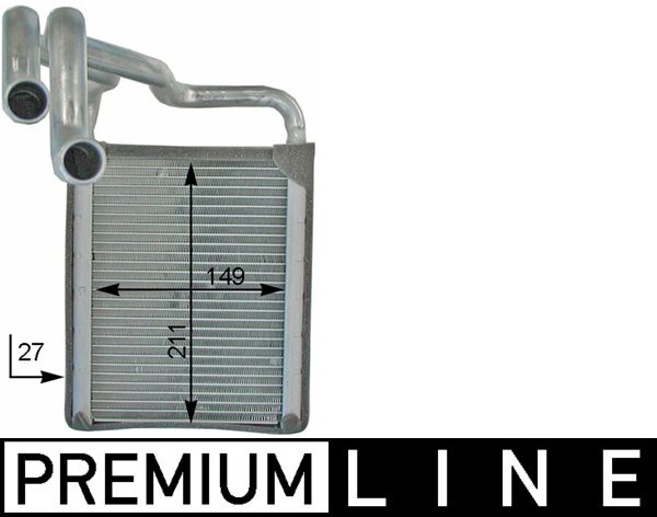 Scambiatore calore, Riscaldamento abitacolo - AH 203 000P MAHLE