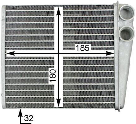 Heat Exchanger, interior heating - AH 208 000S MAHLE