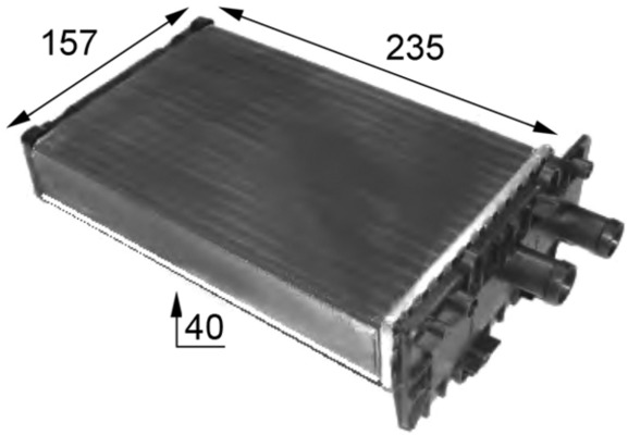 Heat Exchanger, interior heating - AH 48 000S MAHLE