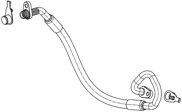 High Pressure Line, air conditioning - AP 101 000P MAHLE