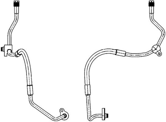 High Pressure Line, air conditioning - AP 119 000P MAHLE