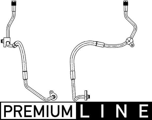 High Pressure Line, air conditioning - AP 119 000P MAHLE