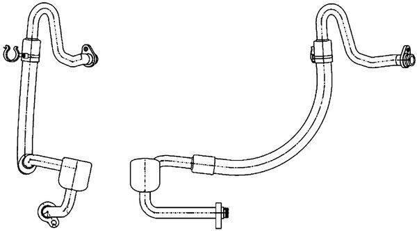 Low Pressure Line, air conditioning - AP 121 000P MAHLE