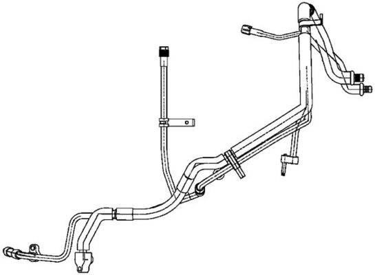 Condotto d. bassa/alta pressione, Climatizzatore - AP 135 000P MAHLE